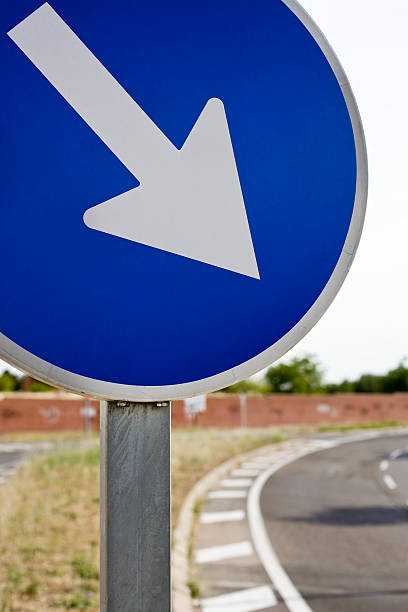 istock Directional Roadsign. Close up. Series 182688207