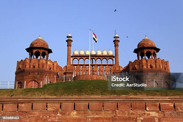 Forte Vermelho - Fotografias de stock e mais imagens de Forte de Agra - Forte de Agra, Índia, Ao Ar Livre