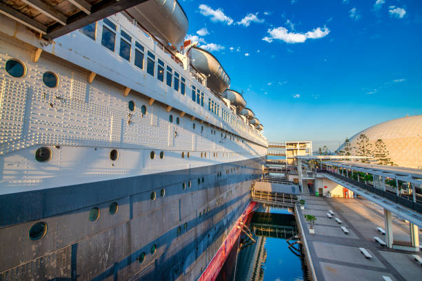 The Queen Mary ship on a sunny day