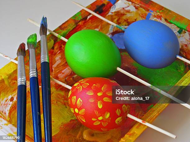 Easteregg Art Stockfoto und mehr Bilder von April - April, Aquarell, Arbeiten