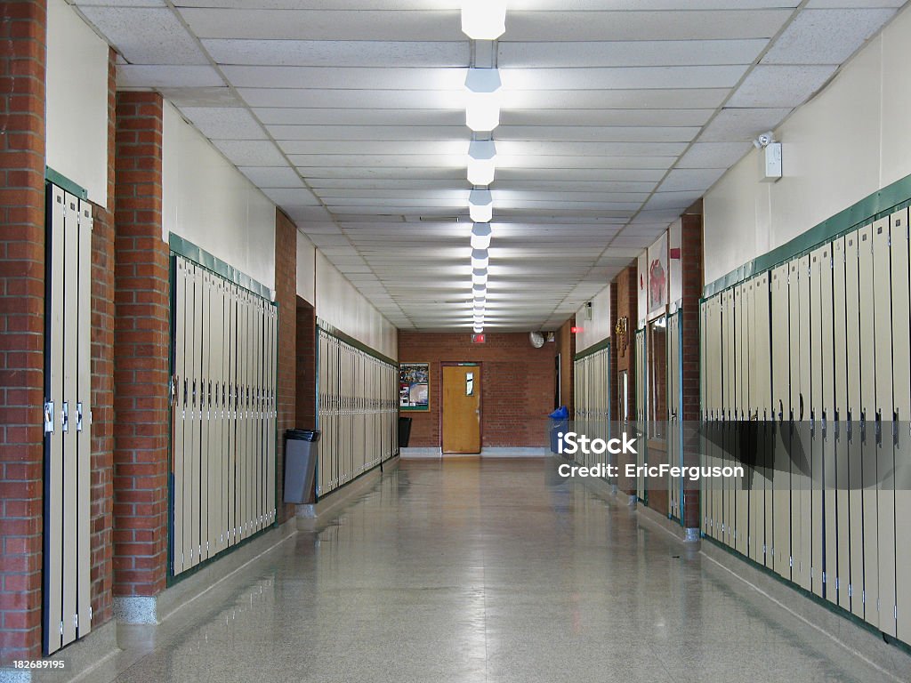 Highschool Hall - Royalty-free Corredor - Caraterística de Construção Foto de stock