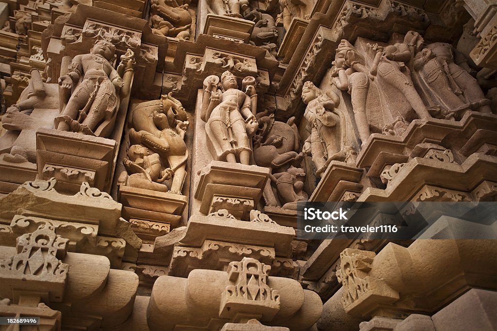 Кхаджурахо в Индии Храм - Стоковые фото Без людей роялти-фри