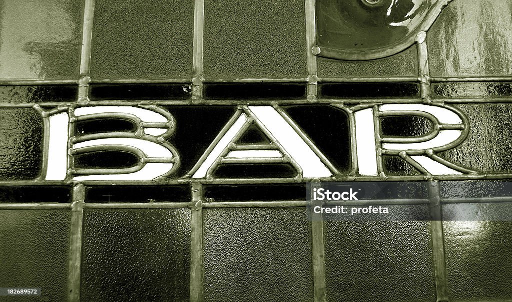 Bar retrò segno - Foto stock royalty-free di 1920-1929