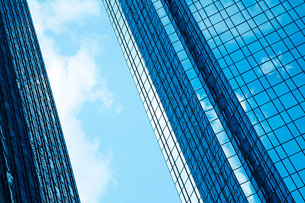 istock Skyscrapers Against Blue Sky, Frankfurt, Germany 182689679