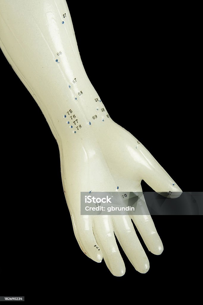Acupunctura simulação de Mão - Royalty-free Acupuntura Foto de stock