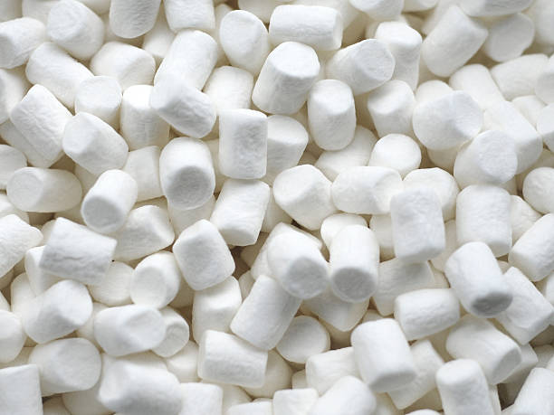 A large pile of mini marshmallows