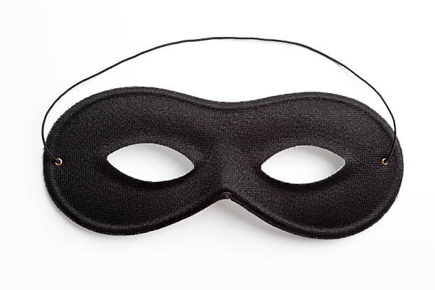 черный карнавал маска на белом фоне - carnival costume mask masquerade mask стоковые фото и изоб�ражения