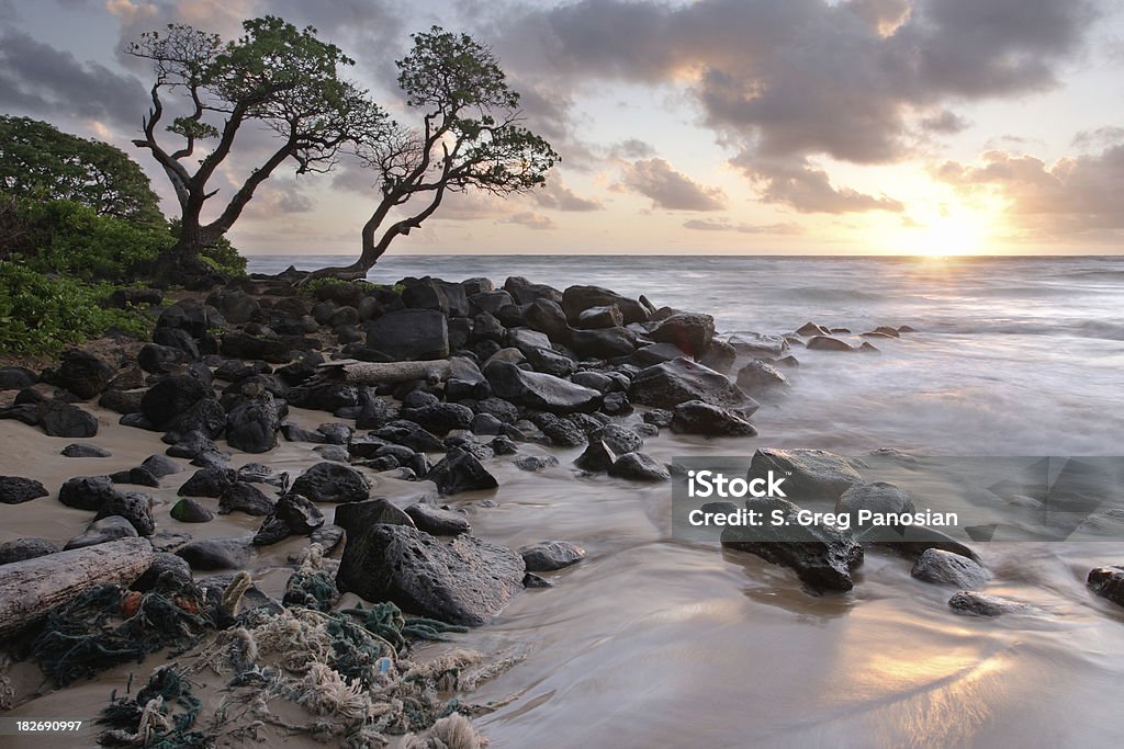 Amanecer de Kauai - Foto de stock de Agua libre de derechos