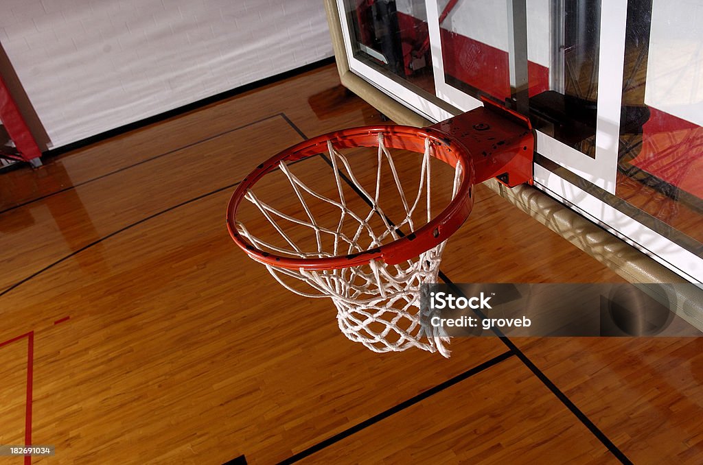 Cesta de basquete de cima - Foto de stock de Academia de ginástica royalty-free