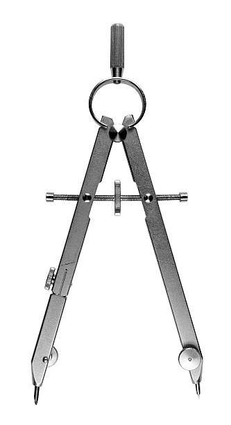 isolierte compass - zirkel stock-fotos und bilder
