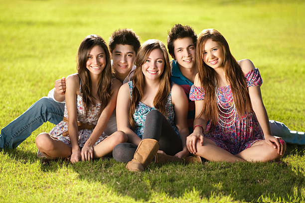 istock Adorable group of best friends 182691108