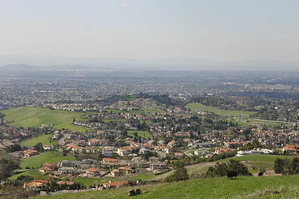 Photo of view of the bay area from Mission Peak, fremont