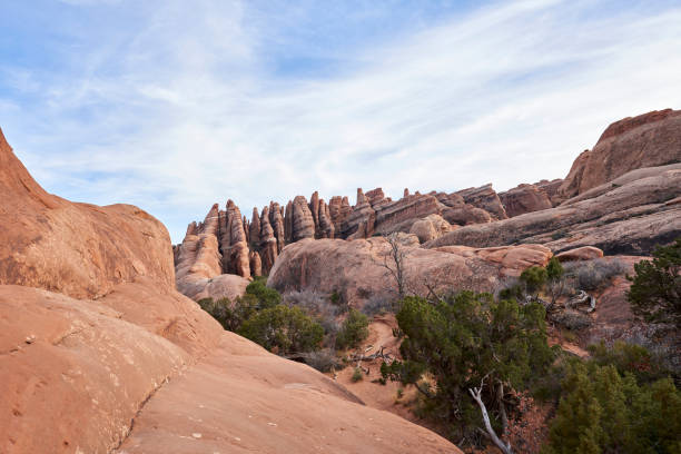 Beautiful and unique rock formation in the southern Utah desert near Moab.