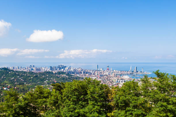 istock green trees and view of Batumi city from Sameba 1826915033