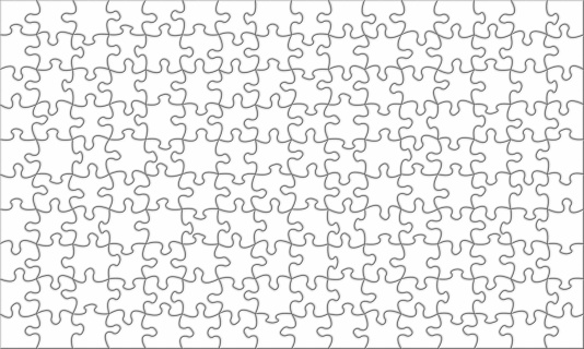 large CG puzzle outline