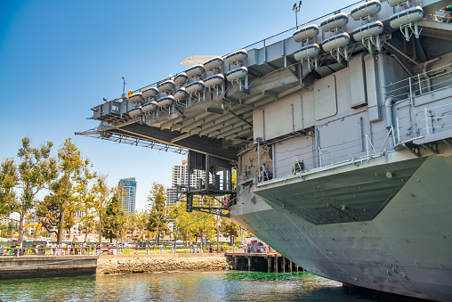 USS Midway is an aircraft carrier of the United States Navy