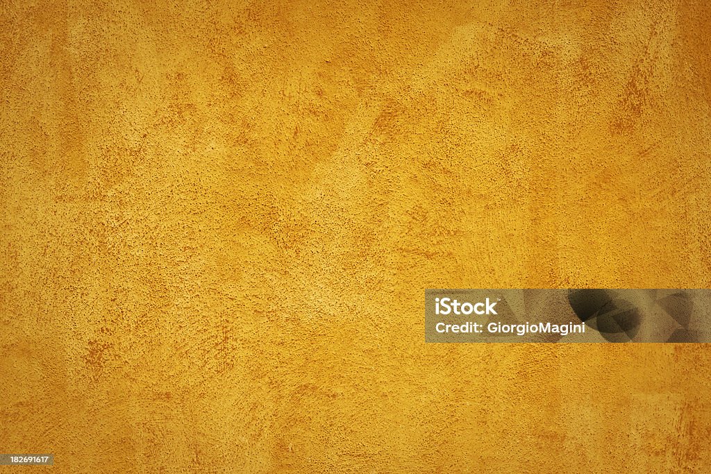 Amarelo Grunge, textura de fundo de gesso parede - Royalty-free Abstrato Foto de stock