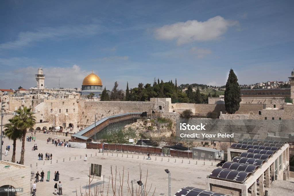 嘆きの壁や岩のドーム、エルサレム - イスラエルのロイヤリティフリーストックフォト
