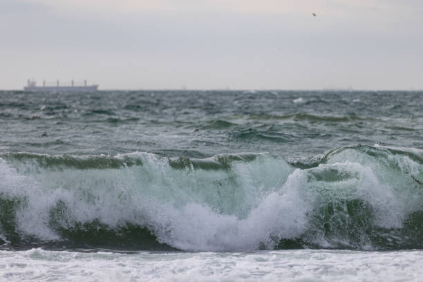 istock Big waves on the sea. 1826925999