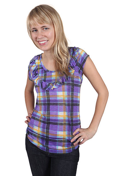 istock Cute female hands on hips posing 182692644