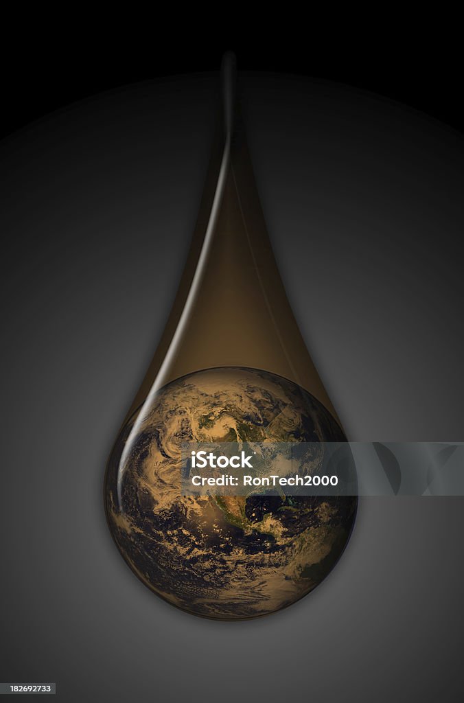 Global Oil West "XXL, series.  Earth in an oil drop, depending on fossil fuels.  North America is the focus of the globe.  Clipping path included for oil drop.Globe from NASA: http://earthobservatory.nasa.gov/See also:" Architectural Dome Stock Photo
