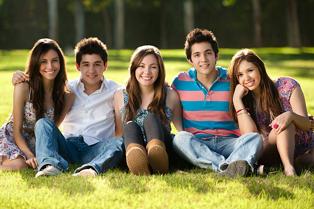 istock Lovely group of latin friends 182692768
