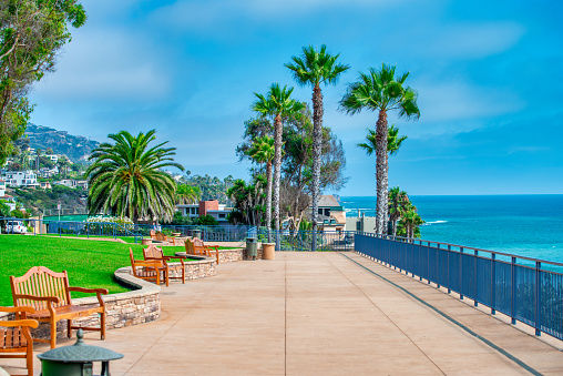 Laguna Beach coastline in California