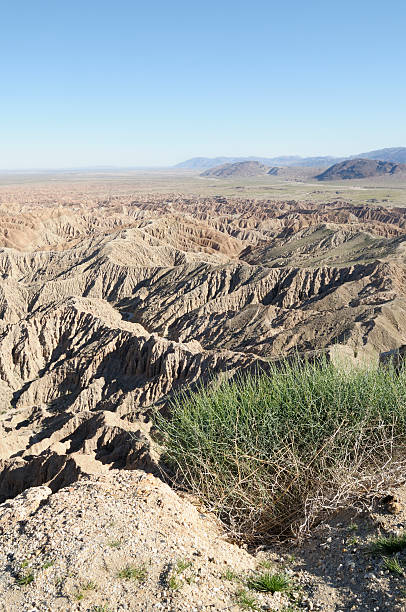 Desert Landscape The view of the Anza Borrego Desert State Park located in eastern San Diego County as shot from Font's Point. fonts point photos stock pictures, royalty-free photos & images