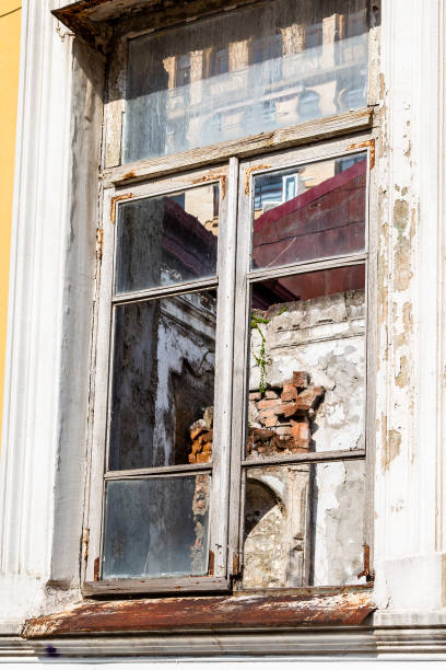 istock window frame in abandoned house in Batumi city 1826944319