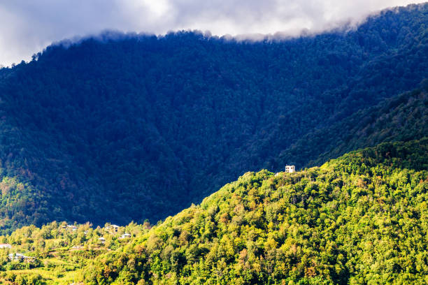istock dark blue clouds over mountain in Adjara in autumn 1826944849