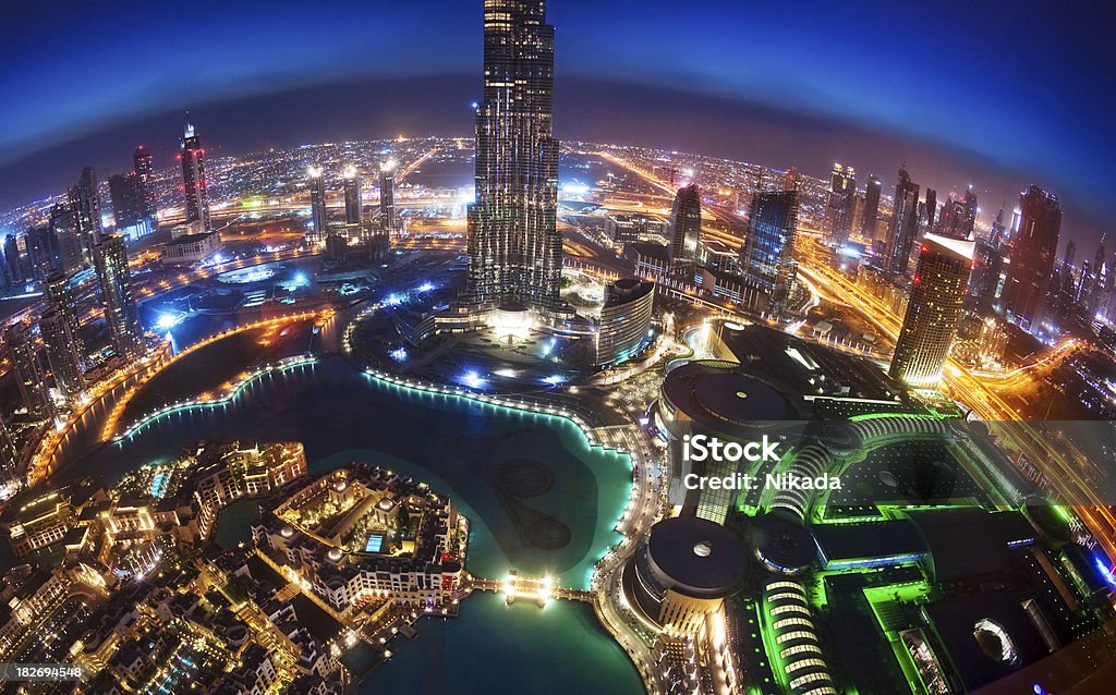 Innenstadt von Dubai - Lizenzfrei Dach Stock-Foto