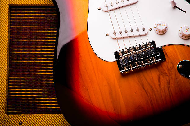 istock Classic Electric Guitar and Amp Still Life 182694556