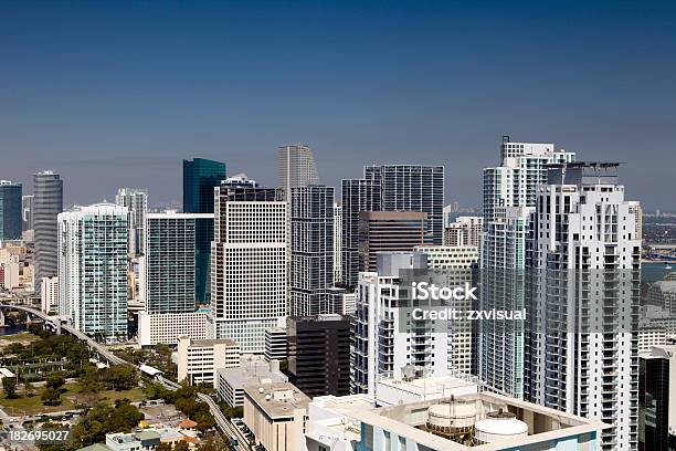Photo libre de droit de Panorama Du Centreville De Miami banque d'images et plus d'images libres de droit de Appartement - Appartement, Architecture, Brickell Avenue - Miami