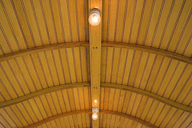 istock Wooden Ceiling and Lights 182695499
