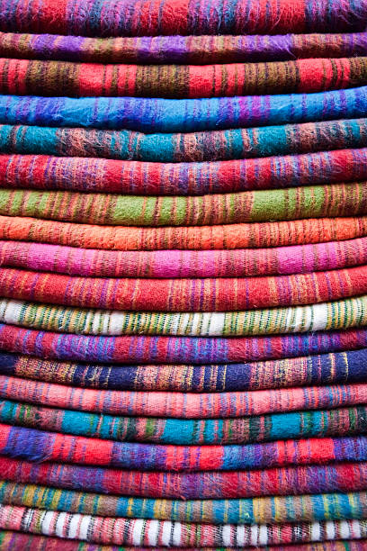 lã de iaque - nepal bazaar kathmandu textile imagens e fotografias de stock