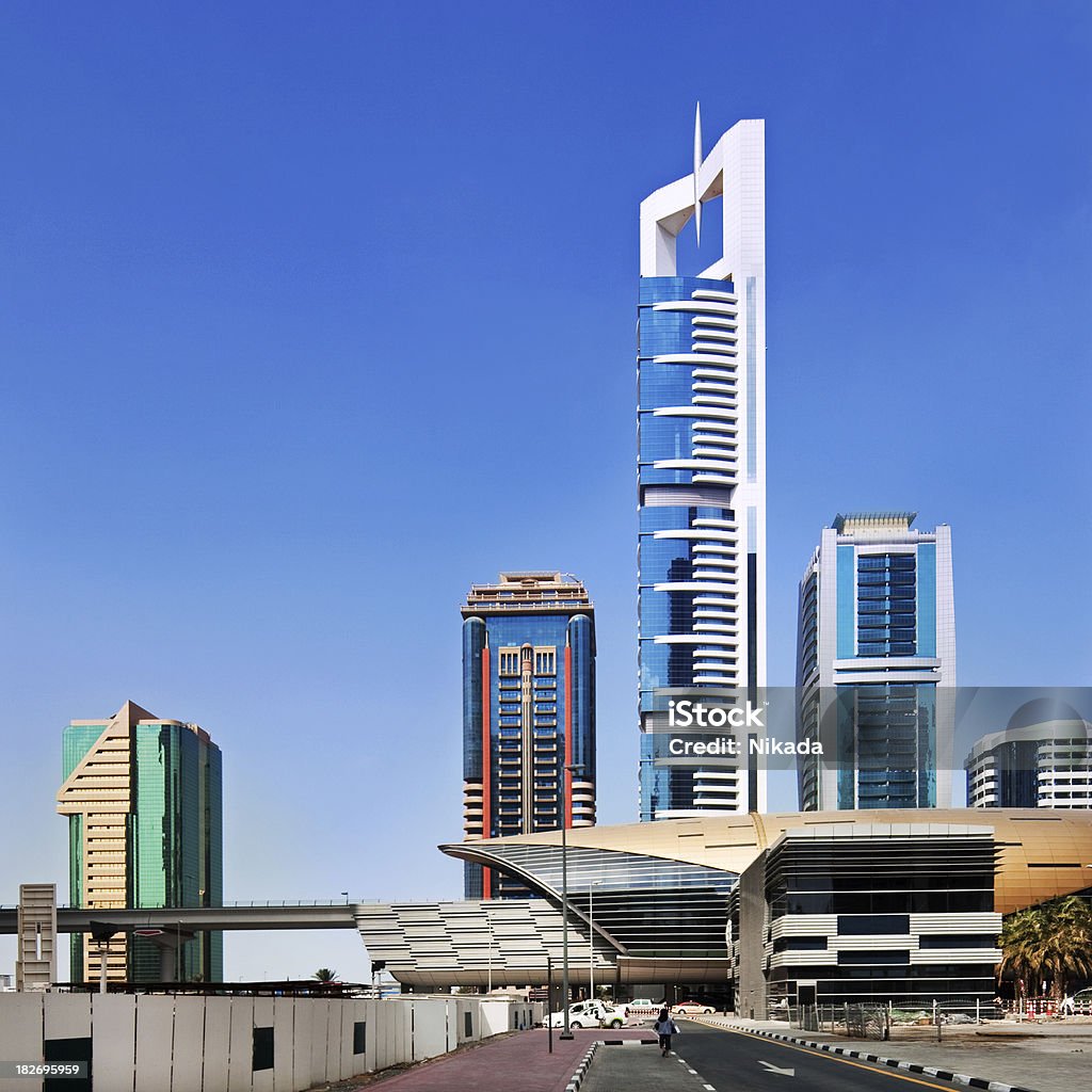 Dubai Metro Station "new metro stationDubai, United Arab Emirates Sheikh zayed road 2010" Arabia Stock Photo