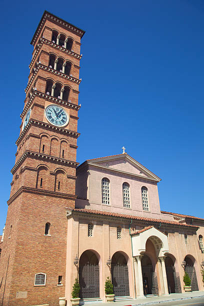 istock Romanesque Bell Tower and Church 182696031