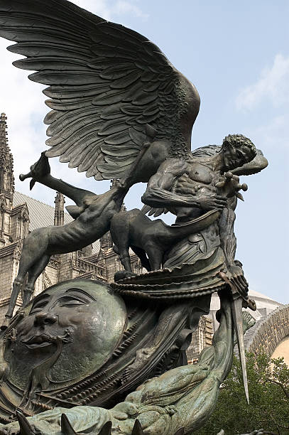 istock Angel Statue in front of Saint John the Divine (NYC) 182696316