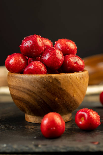 istock delicious sweet cherries on a slate board 1826965729
