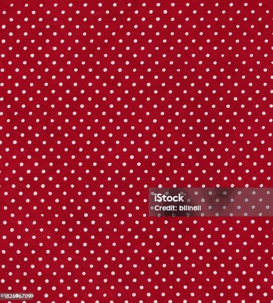 Red Polka Dot Paper Stock Photo - Download Image Now - Art, Art And Craft, Backgrounds