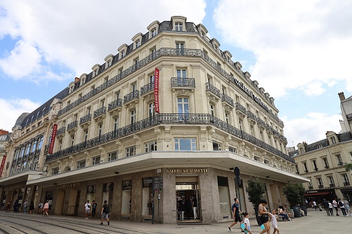 Galeries Lafayette, department store, exterior view, city of Angers, department of Maine et Loire, France