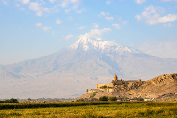 istock Khor Virap monastery, Mount Ararat in background 1826975426