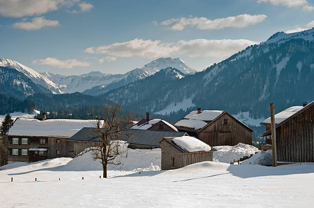 istock Winter Mountain Village 182697830