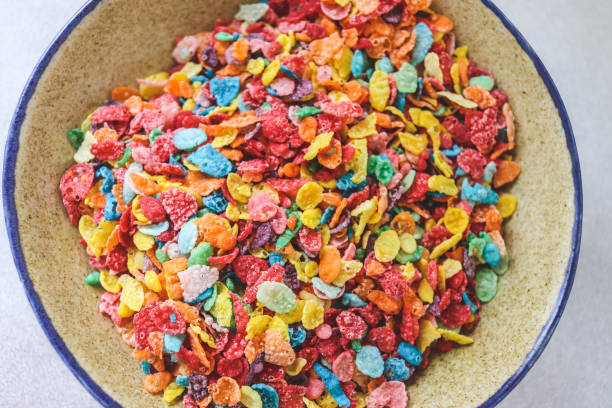 istock sweet multicolored gluten free rice flour breakfast cereal in a plate selective focus 1826983374