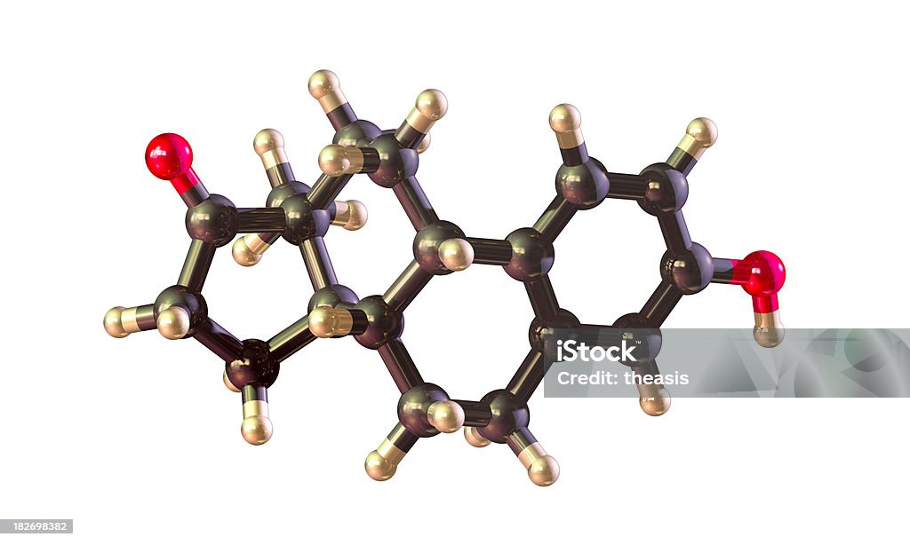 Эстроген-Estrone - Стоковые фото Эстроген роялти-фри