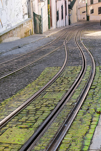 istock Tram car tracks, Lisbon 182698879