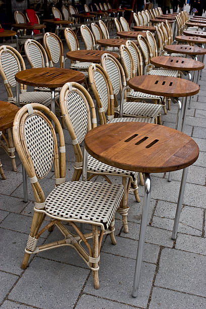 istock Chair And Tables in Row 182699064