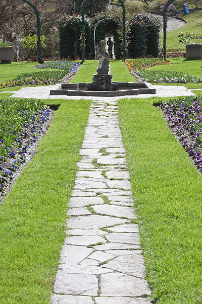 Villa Pallavicino Garden , Stresa (italy) stock photo