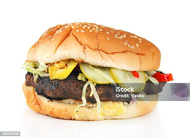 Hamburger 11 Stockfoto und mehr Bilder von Brotsorte - Brotsorte, Brötchen, Eingelegt