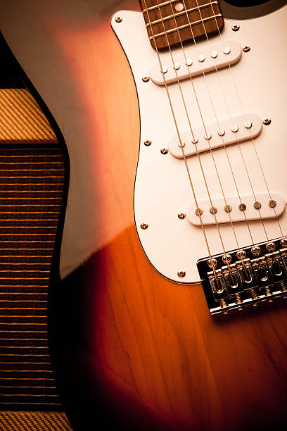 istock Classic Electric Guitar and Amp Still Life 182701502